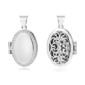Pandantiv argint care se deschide decorat cu pietre DiAmanti Z1773CR_W-DIA (Argint 925‰ 3,5 g.)